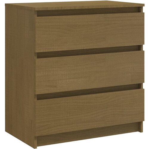 Maison Chic Nočna omarica - Nočna miza medeno rjava 60x36x64 cm trdna borovina, (21689533) Cene