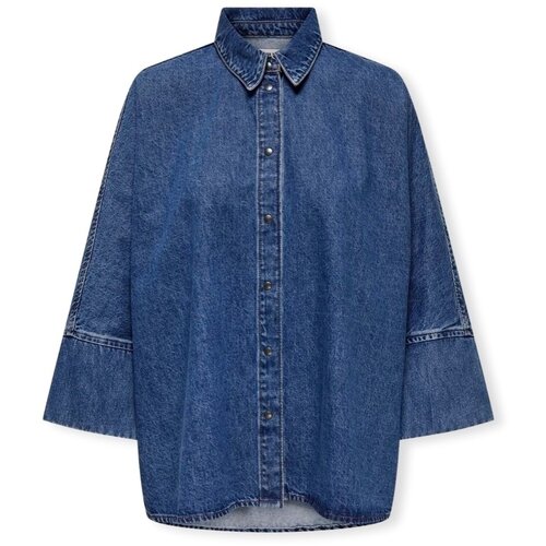 Only Topi & Bluze Noos Grace Shirt - Medium Blue Denim Modra Cene