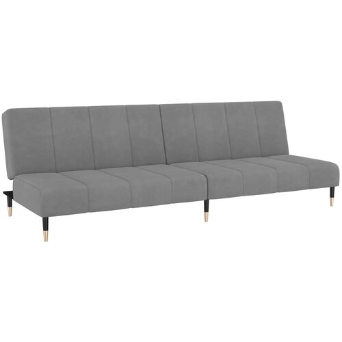 Maison Chic kavč - Sofa - Kanape dvosed z ležiščem svetlo siv žamet, (21726437) Cene