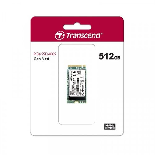 Transcend SSD MTE400S 512GB NVMe PCIe Gen3x4 3D Slike
