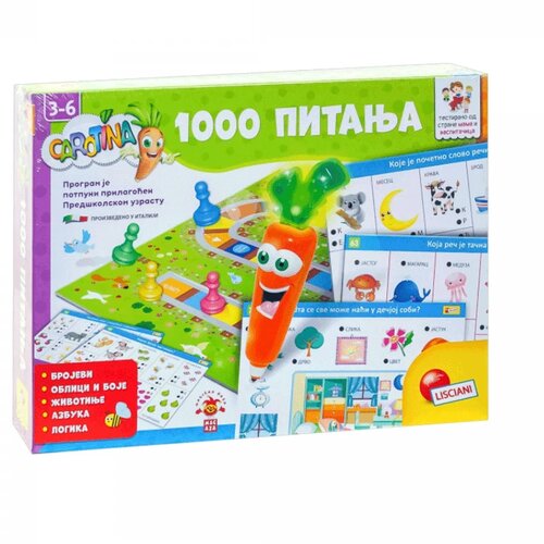 Lisciani Carotina edukativna igra za decu 1000 Pitanja Cene