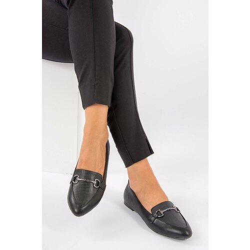Fox Shoes Women's Black Flat Shoes Cene