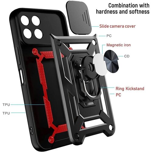  Techsuit &amp;ndash; serija CamShield za&amp;scaron;titna maskica za Honor X8 a &amp;ndash; crna Slike