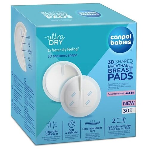 Canpol Beli 1/653-tuferi za grudi 3D ultra upijajući 30 komada Cene