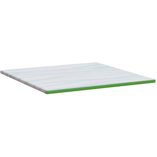  Nadmadrac Bijela i zelena 200 x 200 cm Jakard tkanina Slike