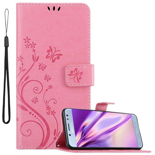 Cadorabo Samsung Galaxy J5 2017 v klasična zlata - ovitek v cvetličnem dizajnu z magnetnim zapiranjem, stoječo funkcijo in režami za kartice, (20567281) Cene