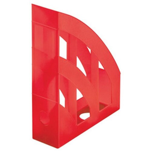 Herlitz Stalak za spise okomiti Classic, PVC, prozirni crveni Slike