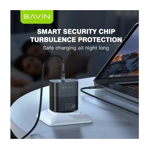 BAVIN punjač GaN 45W-PD USB-C crna Slike