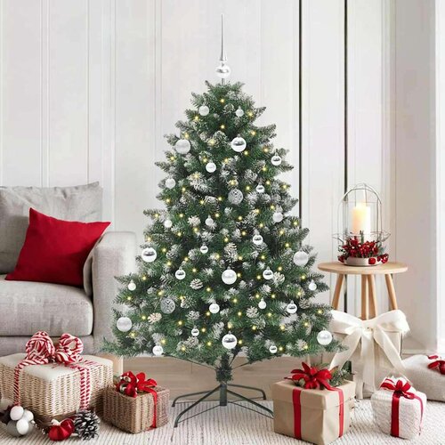 vidaXL Umestno božično drevo med 150 LED Zelena 105 x 105 x 150 cm Cene