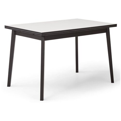 Hammel Furniture Crno-bijeli sklopivi blagovaonski stol u dekoru hrasta Hammel Single, 120 x 80 cm Slike