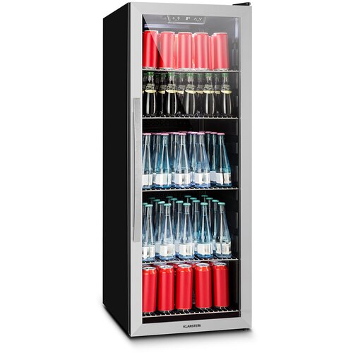 Klarstein Beersafe 6XL, hladnjak, za napitke, 201 L, 0-10 ° C, staklo, G, nehrđajući čelik Cijene