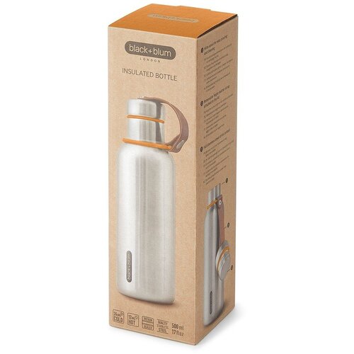 Black + Blum Insulated Water Bottle 500 ml Olive Termosica Slike
