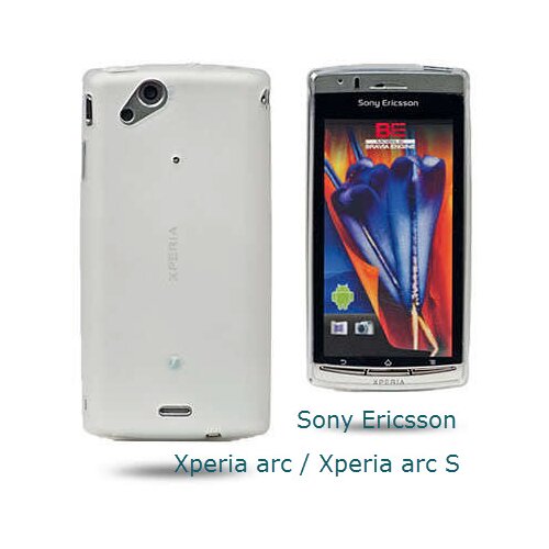  Gumijasti / gel etui Matte za Sony Ericsson Xperia arc / Xperia arc S - beli Slike