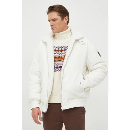 Calvin Klein Jeans Dvostranska jakna moška, bela barva