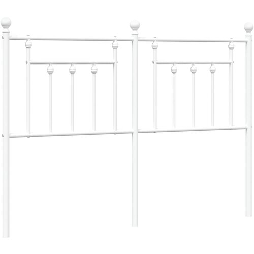  Metalno zamjensko uzglavlje bijelo 135 cm Slike