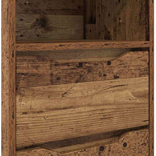 VidaXL Noćni ormarići s ladicama 2 pcs Staro drvo 40 x 30 x 467 cm Slike