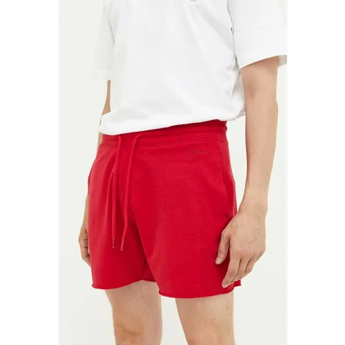 Hollister Co. Kratke hlače moški, rdeča barva