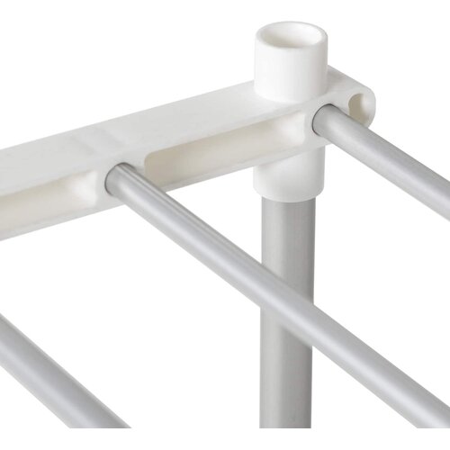  Cijevna polica s pohranom Bijelo 42,5 x 27 x 91,5 cm Aluminij Slike