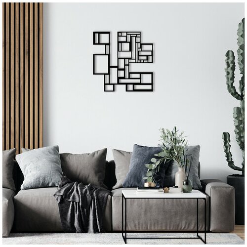 Wallity dekorativni metalni zidni dodatak squares metal deco Slike