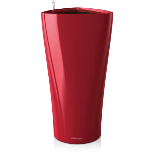 LECHUZA Cvetlični lonec Delta Premium 40 - Škrlatno rdeč - visok sijaj