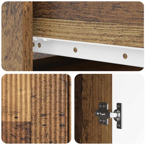  Kreveta Staro drvo 66 x 34,5 x 90 cm Konstruirano drvo Slike