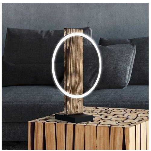 Eglo stolna lampa Boyal 99457, LED 12 W, 42,5 cm, drvo/crna/bijela Cene