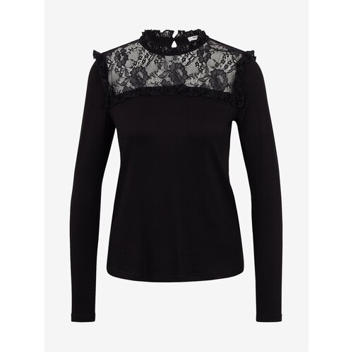 Orsay Black Women's T-shirt with Lace Detail - Women Slike