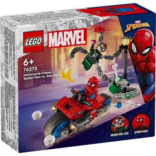 Lego 76275 Lov z motorjem: Spider-Man proti Doc Ocku Slike