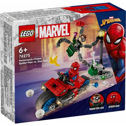 Lego Marvel 76275 Jurnjava motociklima: Spajdermen protiv Dok Oka Slike