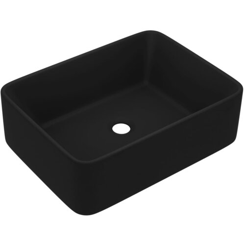 Maison Chic Razkošen Umivalnik - Kopalna umivalnik - Lavabo mat črn 41x30x12 cm keramičen, (21684814) Cene
