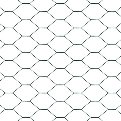 VidaXL Heksagonalna ograda Zelena Metal 5000 x 0.1 x 160 cm Izdržljiva Slike