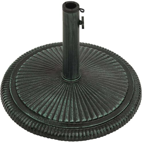 VidaXL Stalak za suncobran zeleni 45 x 45 x 30 cm od lijevanog željeza Slike