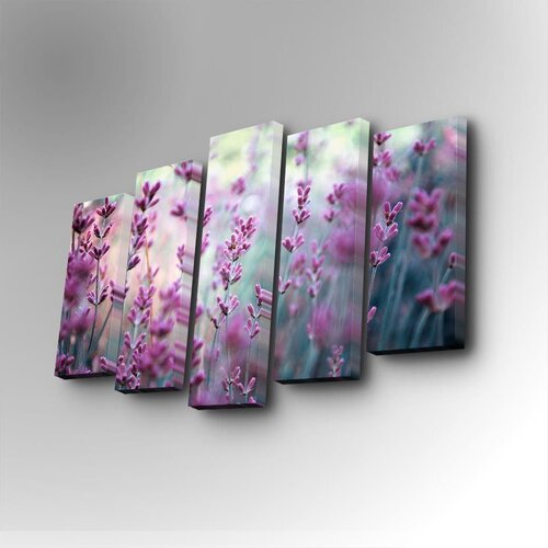 Wallity 5PUC-053 multicolor decorative canvas painting (5 pieces) Cene