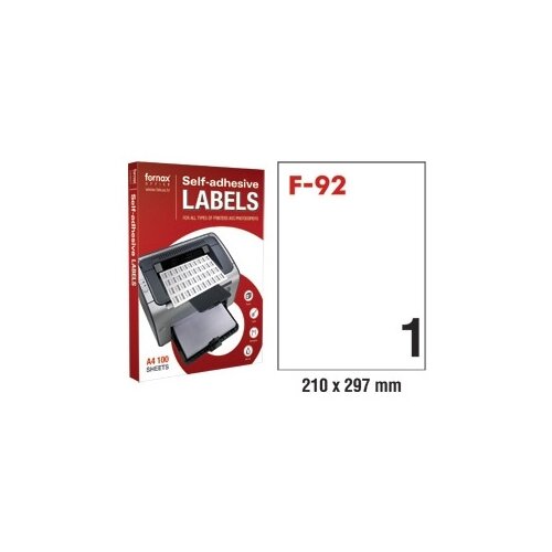  NALJEPNICA 210X297 FORNAX F-92 ,100/1 Slike