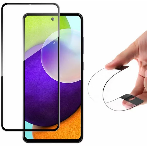 Full cover Flexi Nano Glass hibridni zaštitnik ekrana sa okvirom Samsung Galaxy A52 5G / A52 4G /A52 S 5G