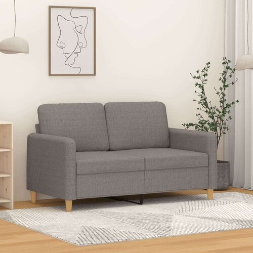  Dvosjed od tkanine smeđesivi 120 cm Cijene