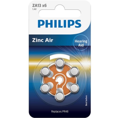 Philips 1x6 Zinc-Air PR48 / 13 Hörgeräte Batterie - baterije Cijene