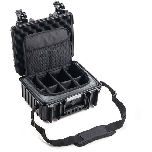B_W_International B&amp;amp;W Outdoor Case 3000 schwarz mit Fototasche Slike