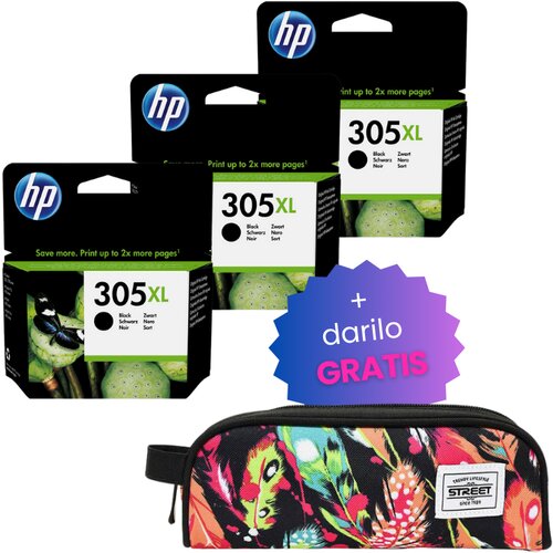 HP Komplet kartuš 3YM61AE nr.305 (črna), original, 3 kosi + DARILO GRATIS Cene