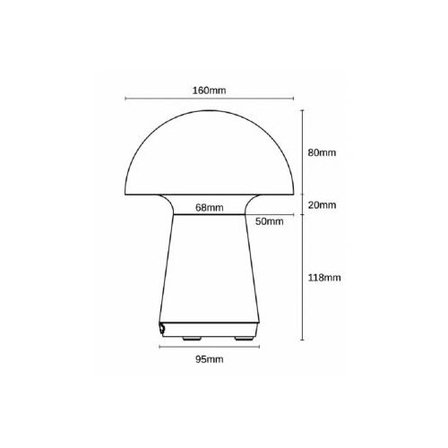 Bb Link vesta 652 stona lampa crna Slike