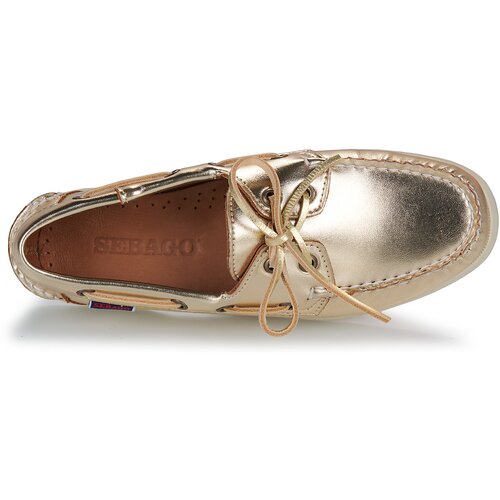 Sebago Mokasini & Jadralni čevlji DOCKSIDES PORTLAND MET W Pozlačena Cene