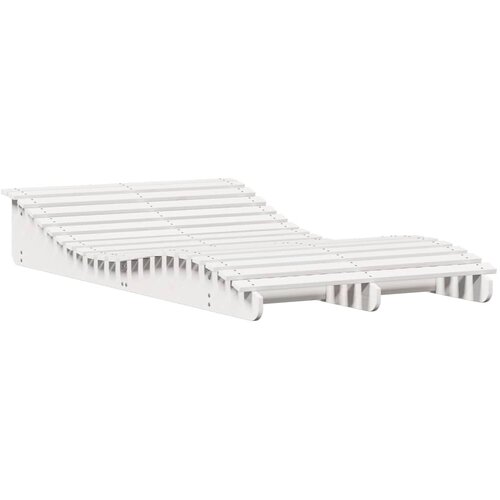 Maison Chic Ležalnik - Sončna ležalnik bel 205x110x31,5 cm trdna borovina, (22043067) Cene