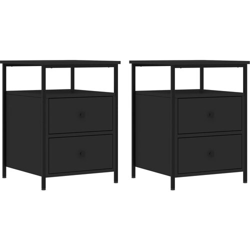 Maison Chic Noćni ormarići 2 kom crni 44 x 45 x 60 cm od konstruiranog drva Cijene