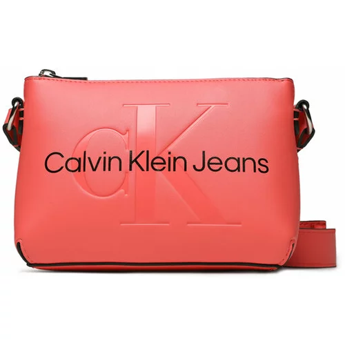 Calvin Klein Jeans Ročna torba Sculpted Camera Pouch2I Mono K60K610681 Koral