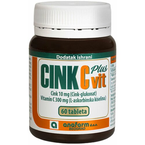 Anafarm cink + vitamin c plus 60/1 Cene