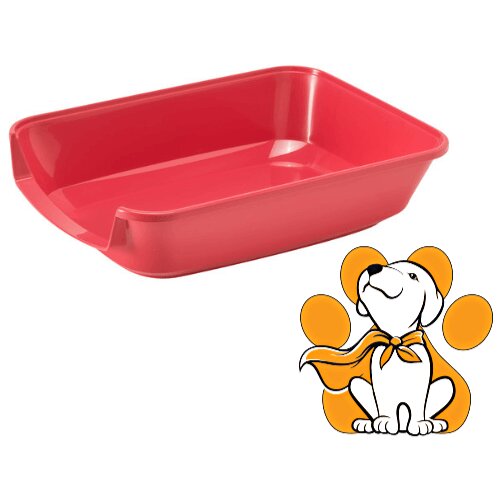 Moderna maryloo Tray Small Spicy Coral, Toalet Za Mačiće, Crveni Cene