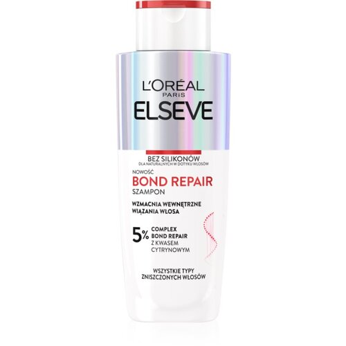 L&amp;acute;Or&amp;eacute;al Paris Elseve Bond Repair regeneracijski &amp;scaron;ampon za po&amp;scaron;kodovane lase 200 ml Slike