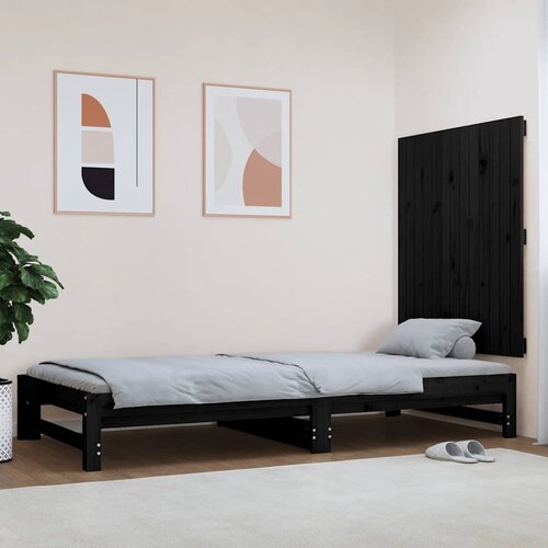  Uzglavlje za krevet Crno 82,5 x 3 x 90 cm od masivne borovine Cene