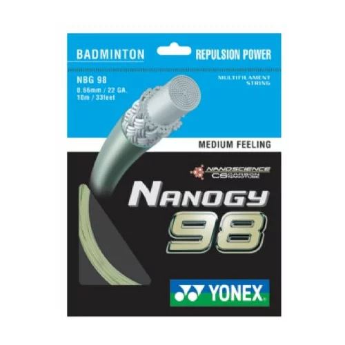 Yonex NANOGY 98 Žice za badminton reket, boja zlata, veličina