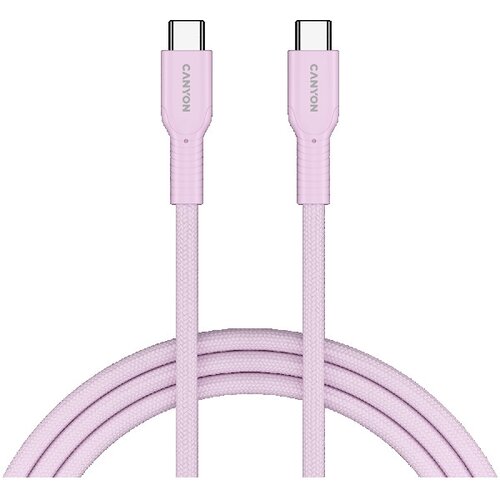 Canyon cable OnWire 60CL C-C 60W COLOR Braided 1m Pink ( CND-CCAP60AB10PK ) Cene